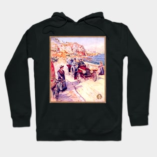 Driving By The Seaside In France In A Lorraine Diétrich Car Hoodie